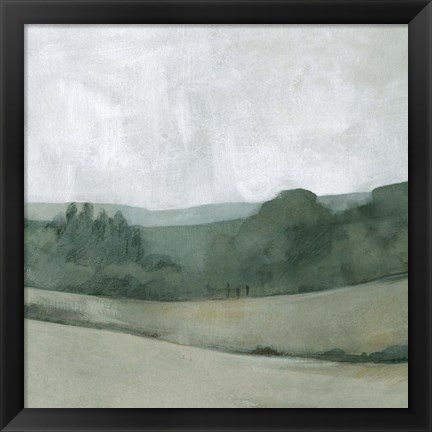 Framed Soft Evening Landscape II Print