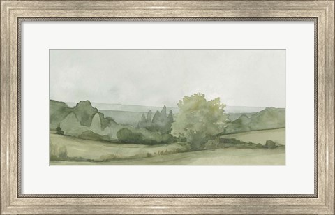 Framed Vintage Landscape Sketch II Print