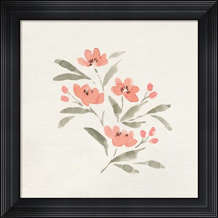 Framed Sweet Florals II Print