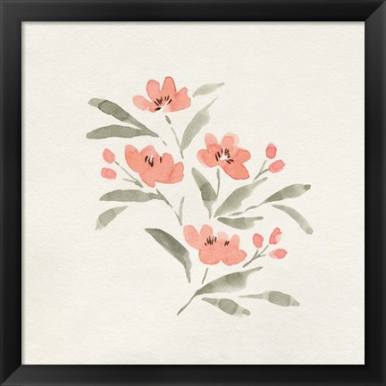 Framed Sweet Florals II Print