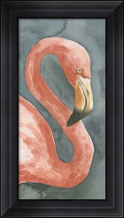 Framed Flamingo Study I Print