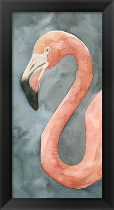 Framed Flamingo Study II Print