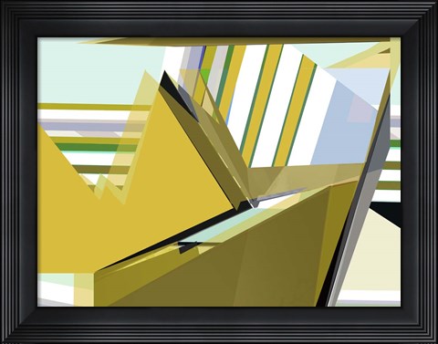 Framed Yellow Mountains I Print