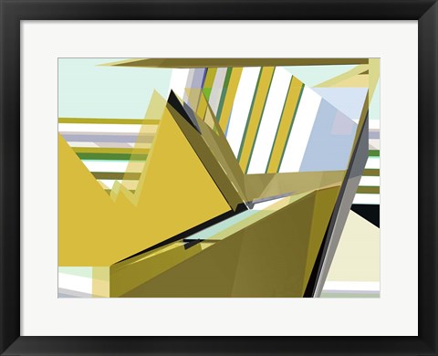 Framed Yellow Mountains I Print