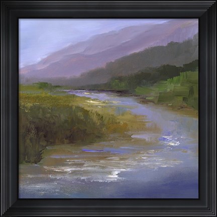 Framed Mountain River I Print