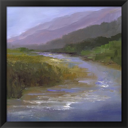 Framed Mountain River I Print