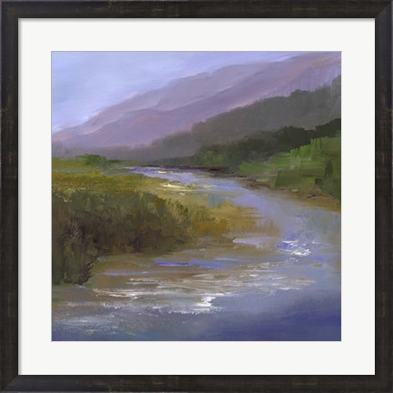 Framed Mountain River I Print