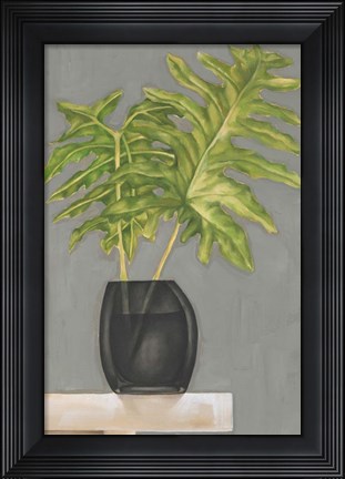 Framed Frond in Vase II Print
