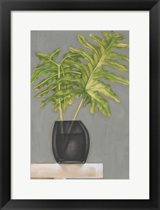 Framed Frond in Vase II Print