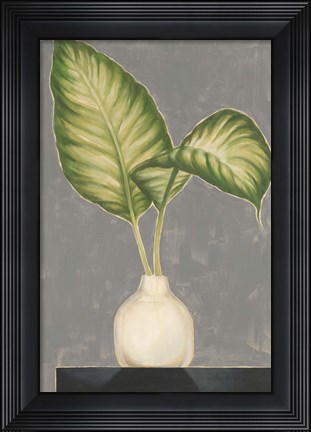 Framed Frond in Vase IV Print