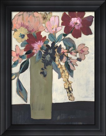 Framed Jeweled Arrangement II Print