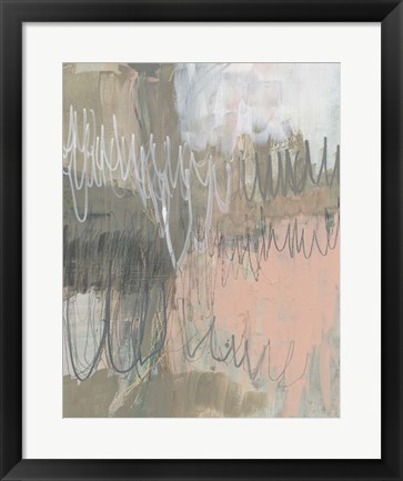 Framed Twombly Script I Print