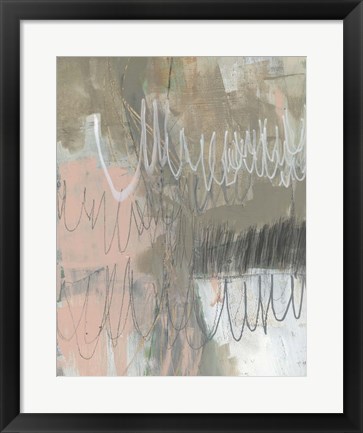 Framed Twombly Script II Print