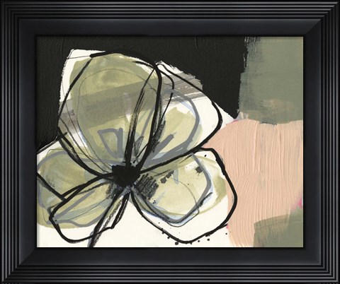 Framed Floral Synergy II Print