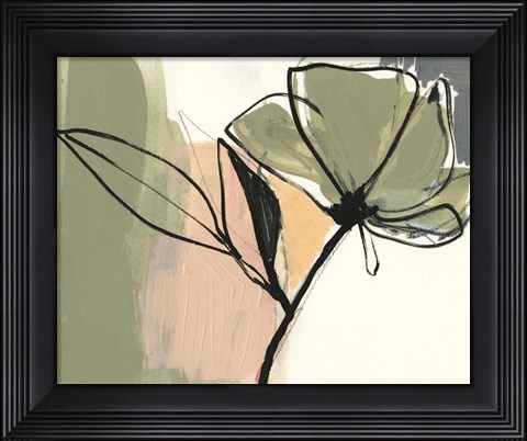 Framed Floral Synergy V Print
