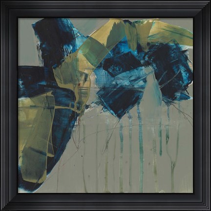 Framed Deconstructed Blues I Print