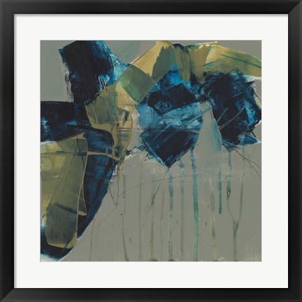 Framed Deconstructed Blues I Print