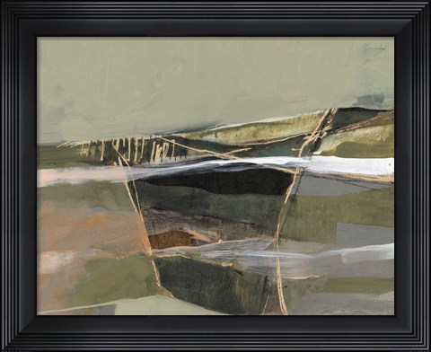 Framed Refracted Horizon I Print