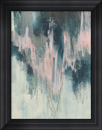 Framed Blush Cascade I Print