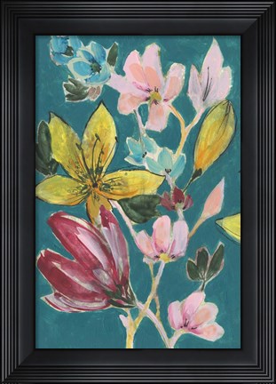 Framed Tropic Bouquet I Print