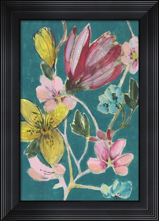 Framed Tropic Bouquet II Print