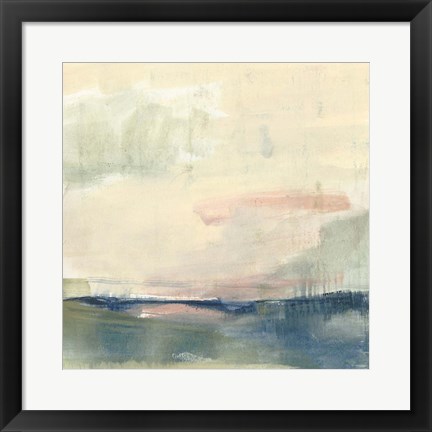 Framed Coastline Vignette II Print