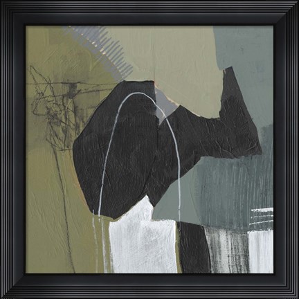 Framed Puzzle in Neutrals I Print