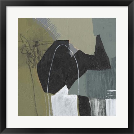 Framed Puzzle in Neutrals I Print