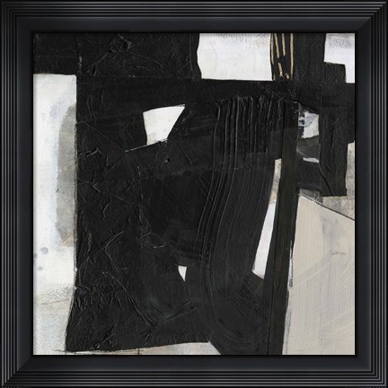 Framed Deconstructed Ebony IV Print