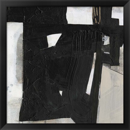 Framed Deconstructed Ebony IV Print