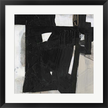 Framed Deconstructed Ebony IV Print