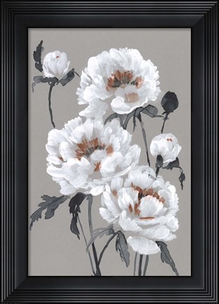 Framed Peony Profusion I Print