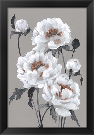 Framed Peony Profusion I Print