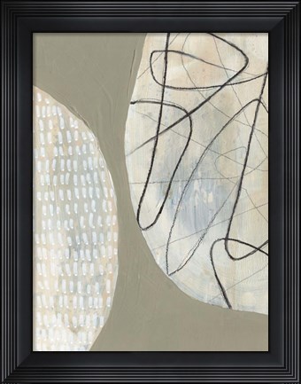 Framed Orb Patterns I Print