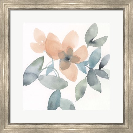 Framed Water and Petals III Print