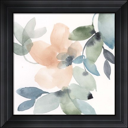 Framed Water and Petals IV Print