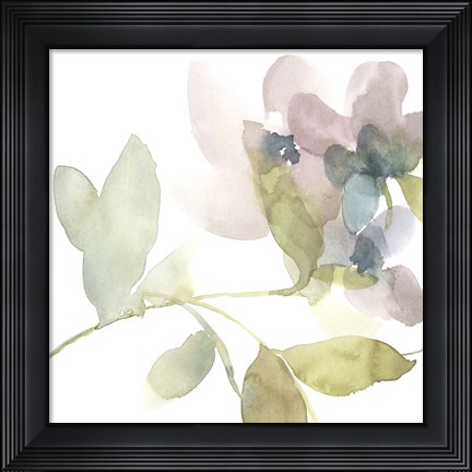 Framed Sweet Petals and Leaves II Print