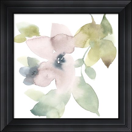 Framed Sweet Petals and Leaves IV Print