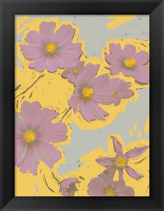 Framed Pop Art Floral II Print