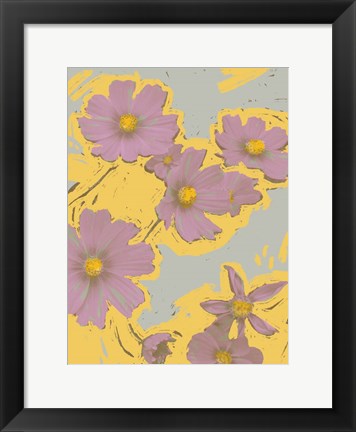 Framed Pop Art Floral II Print