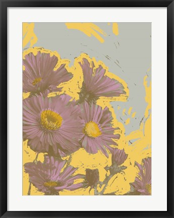 Framed Pop Art Floral V Print