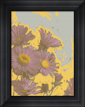 Framed Pop Art Floral V Print