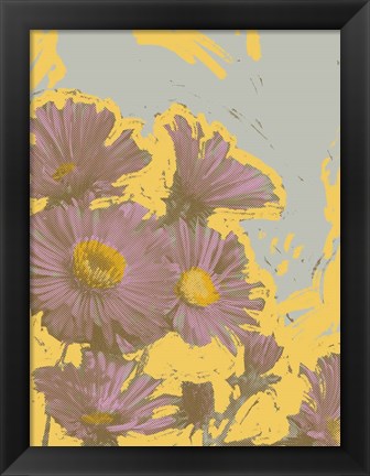 Framed Pop Art Floral V Print