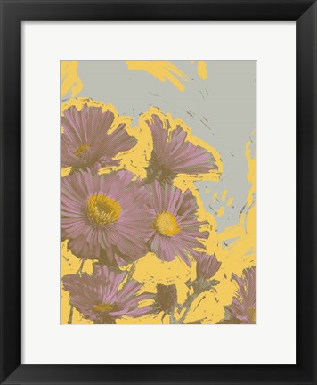 Framed Pop Art Floral V Print