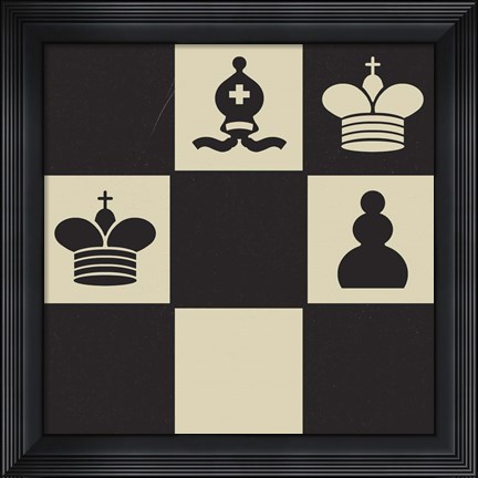 Framed Chess Puzzle II Print