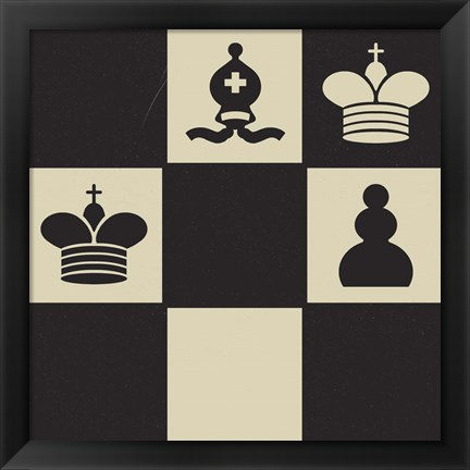 Framed Chess Puzzle II Print