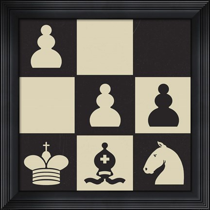 Framed Chess Puzzle III Print