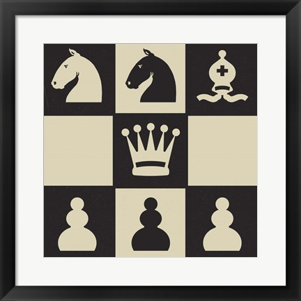 Framed Chess Puzzle IV Print