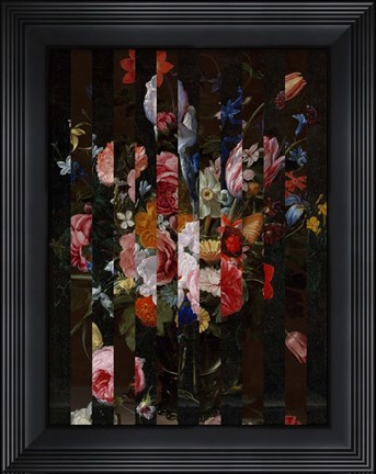 Framed Masked Flemish Bouquet I Print