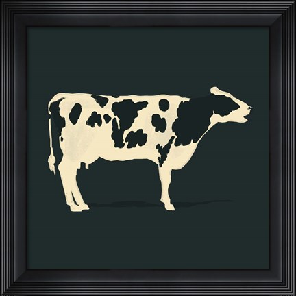 Framed Refined Holstein I Print